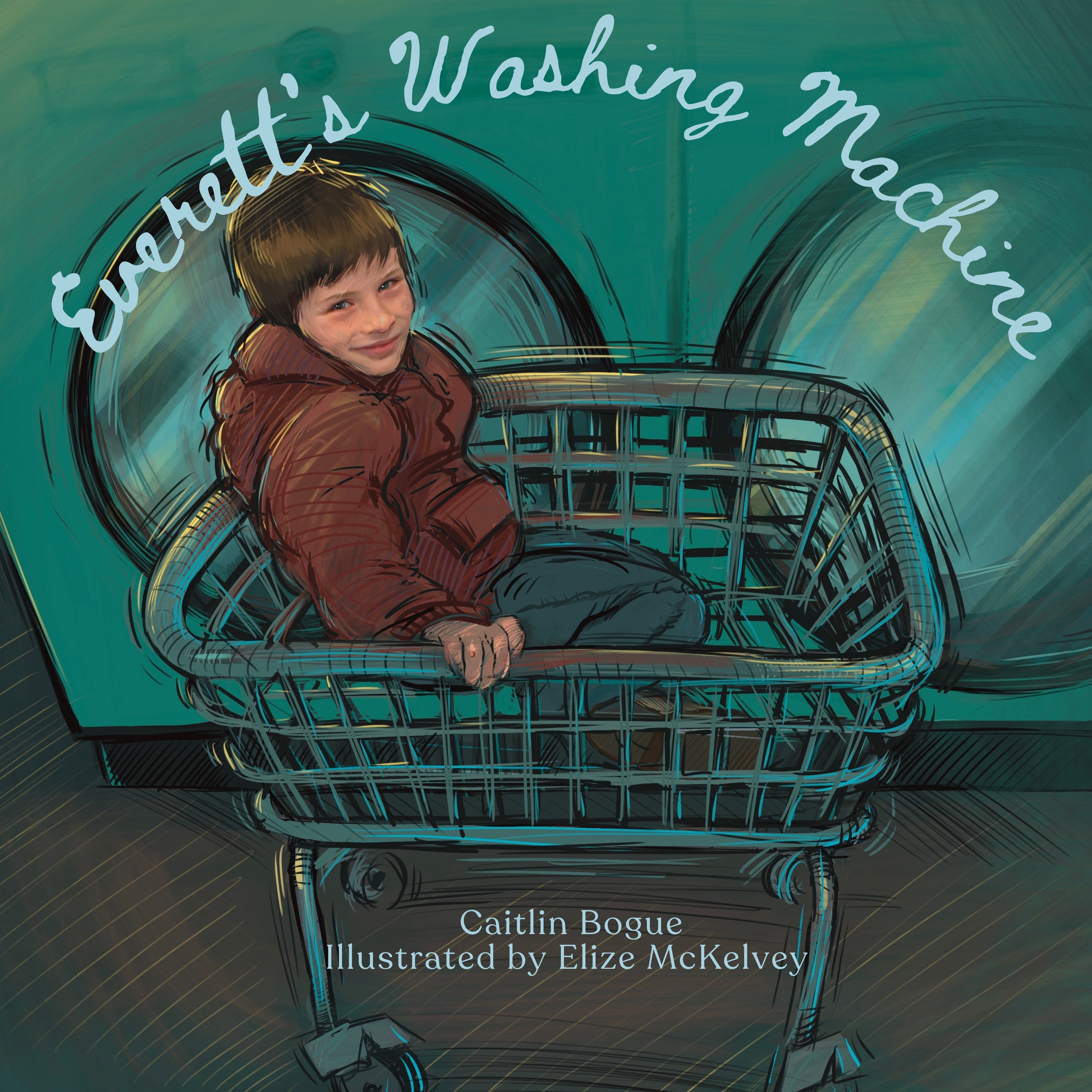 Everett's Washing Machine — book cover illustration