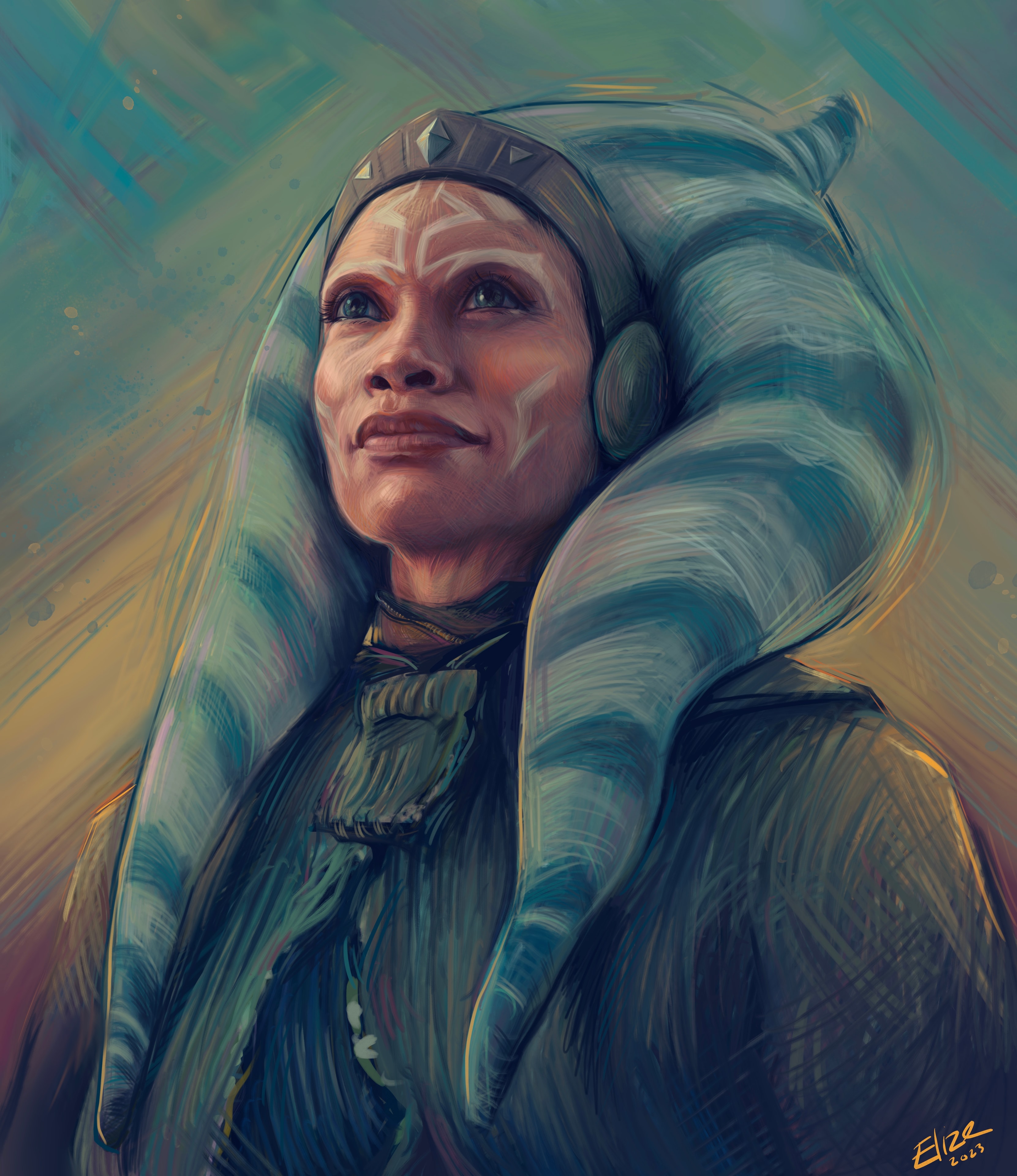 Ahsoka Tano — digital art by Elize McKelvey