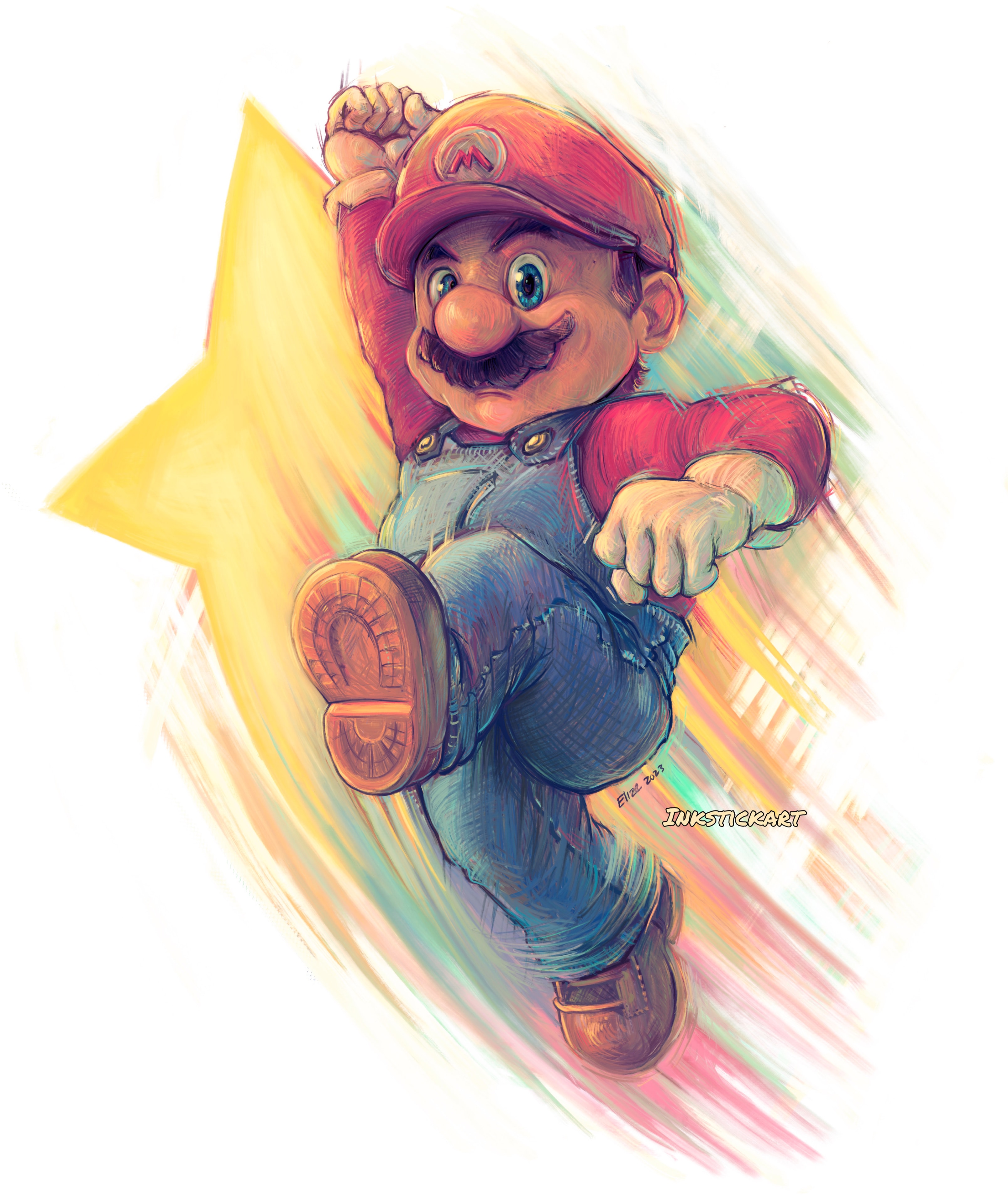 Mario — digital art by Elize McKelvey