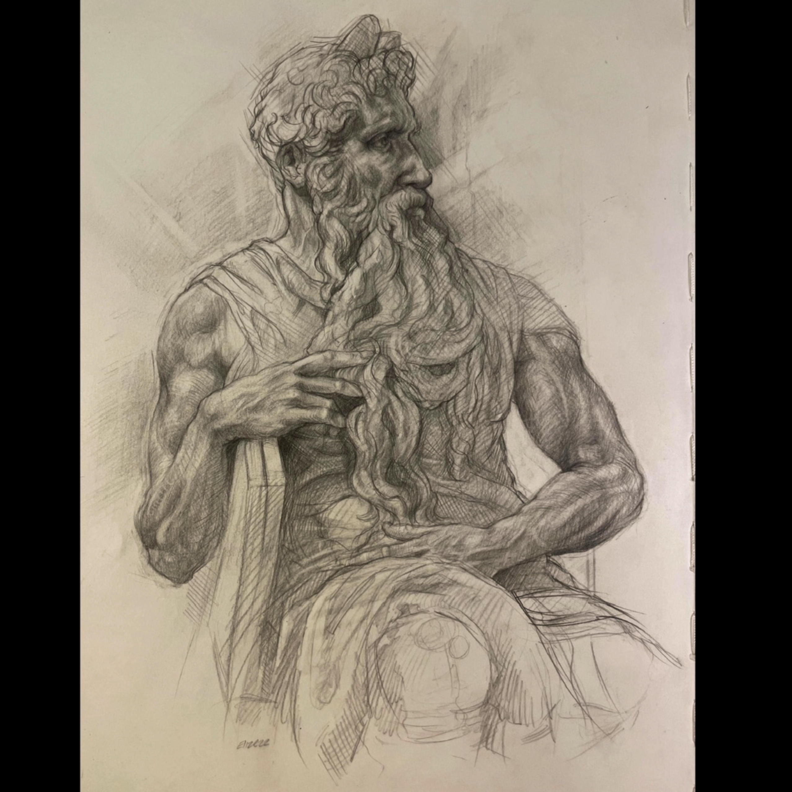 Classical Bearded Figure Study