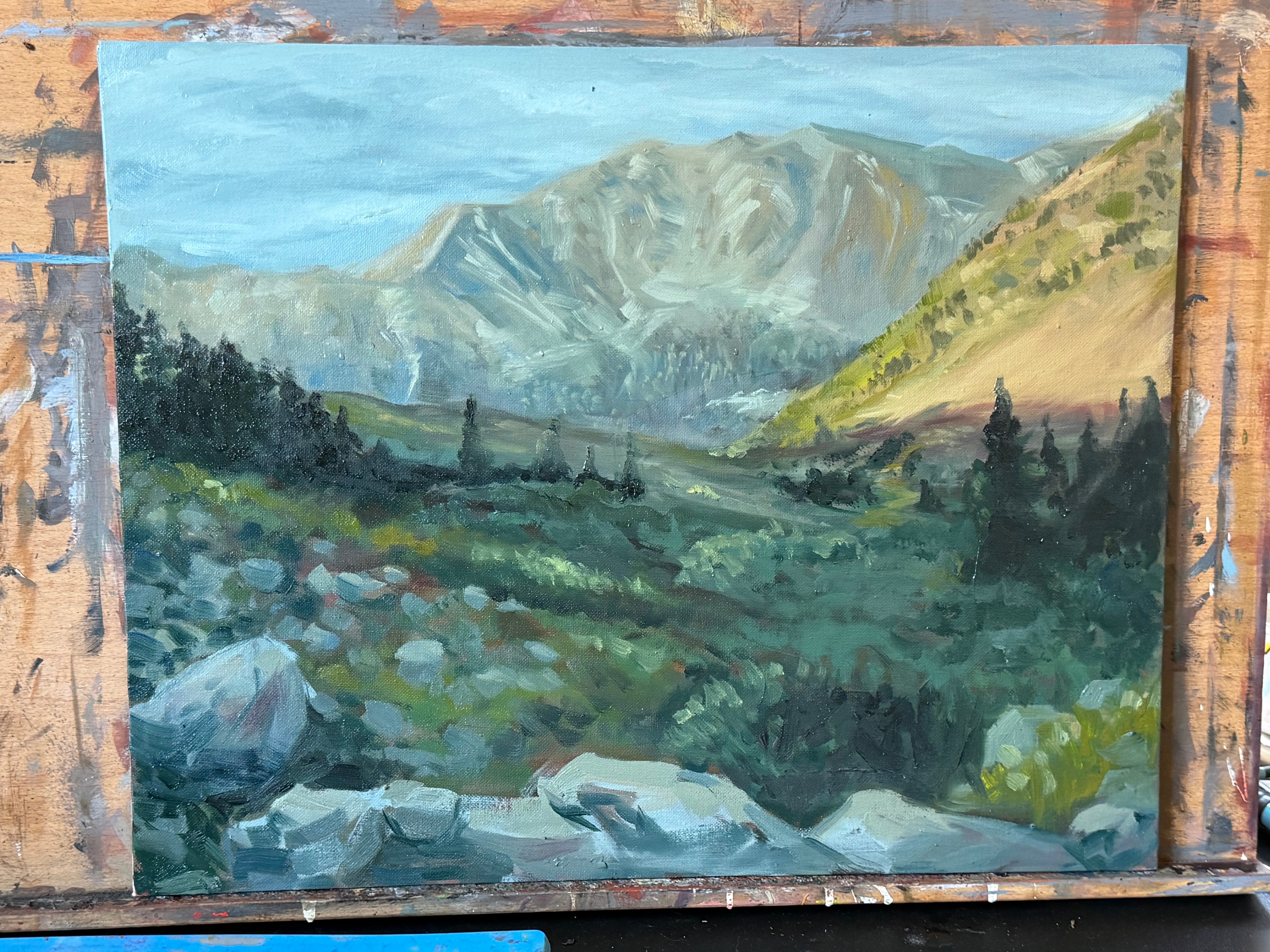 Alpine Valley — oil painting by Elize McKelvey
