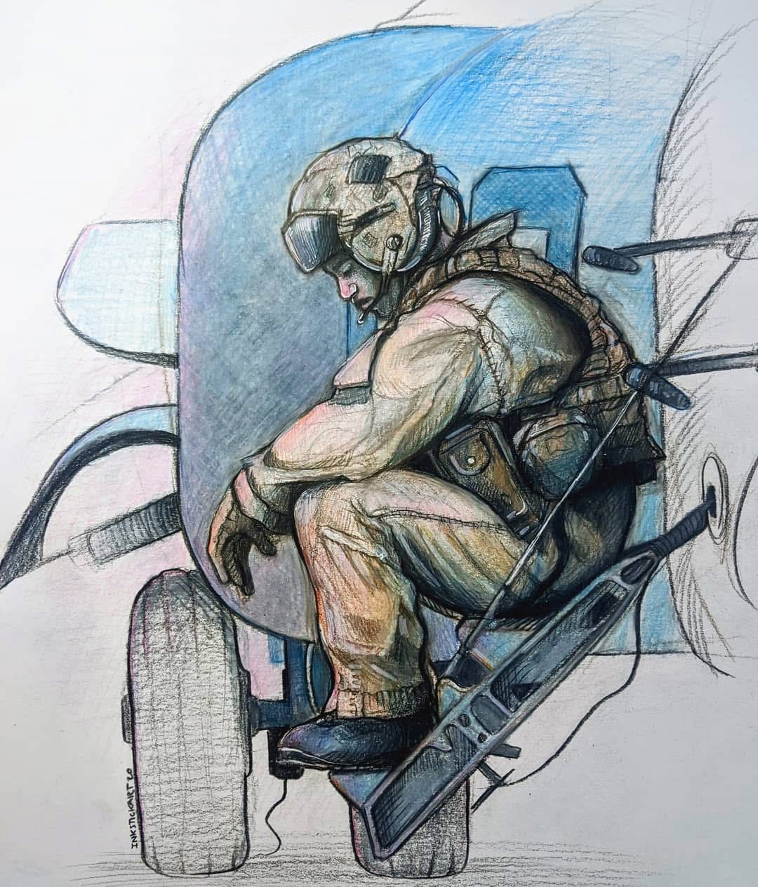 Soldier at Vehicle