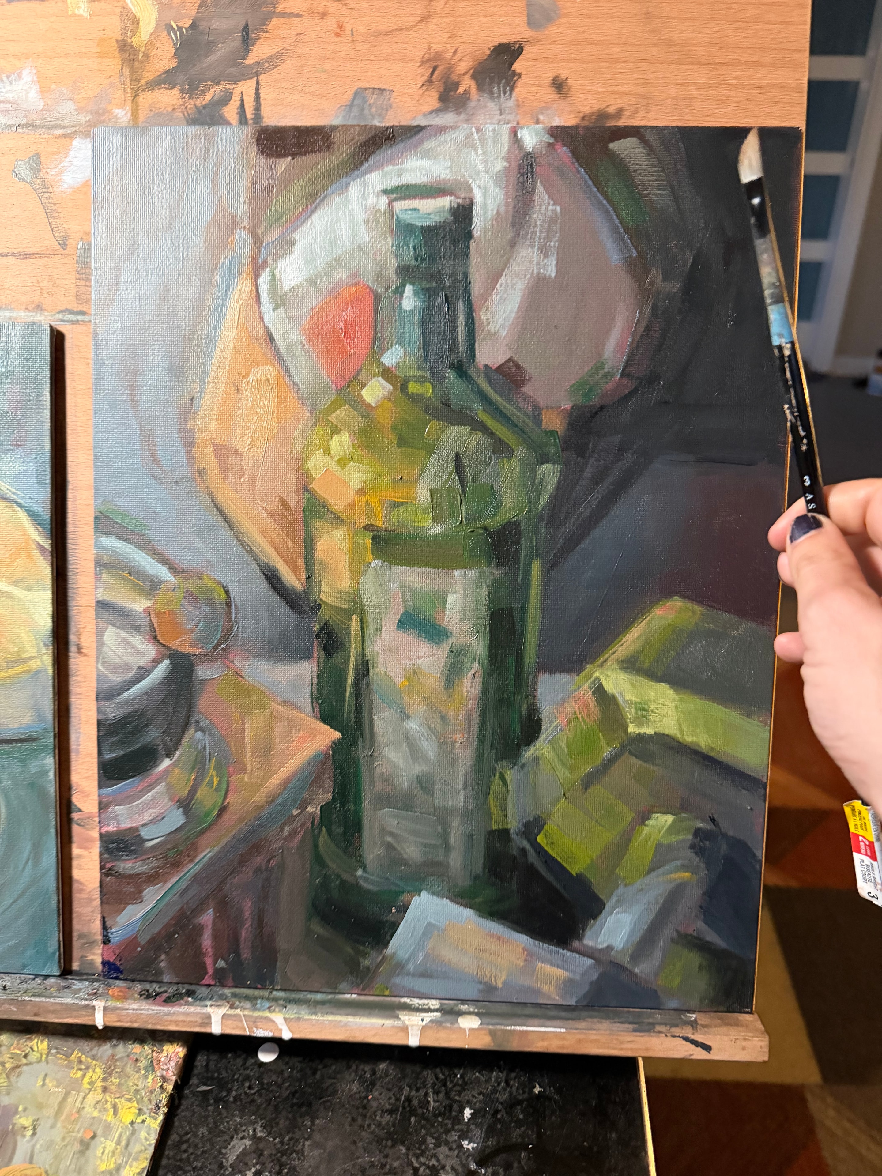 Green Bottle Study — artwork by Elize McKelvey